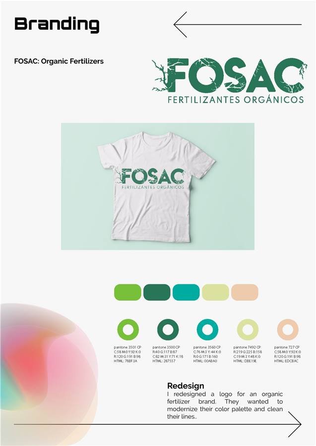 FOSAC — rediseño de marca para fertilizantes orgánicos