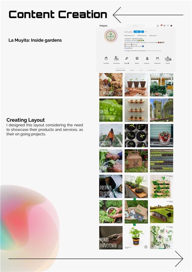 La Muyita — layout de contenido para agricultura urbana